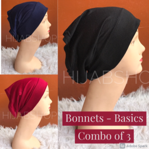 Combo of 3 - Basic Bonnets