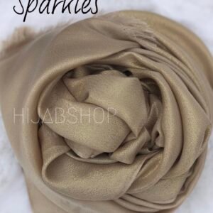 Gold Beige - Plain Sparkle Silk