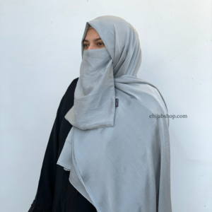 Hijab Niqab Set - Silver