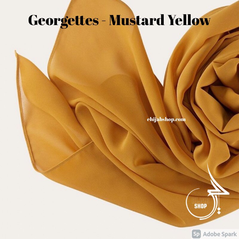 Mustard Yellow - Georgette