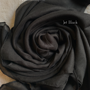 Jet Black - Plain Viscose