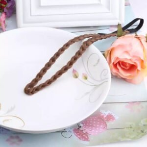 Pleated Hair Band - Brown
