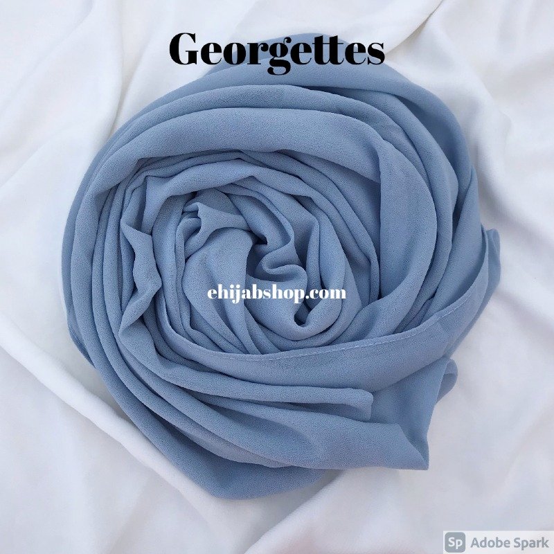 Ice Blue - Georgette