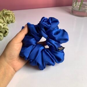Silk Scrunchy - Aqua