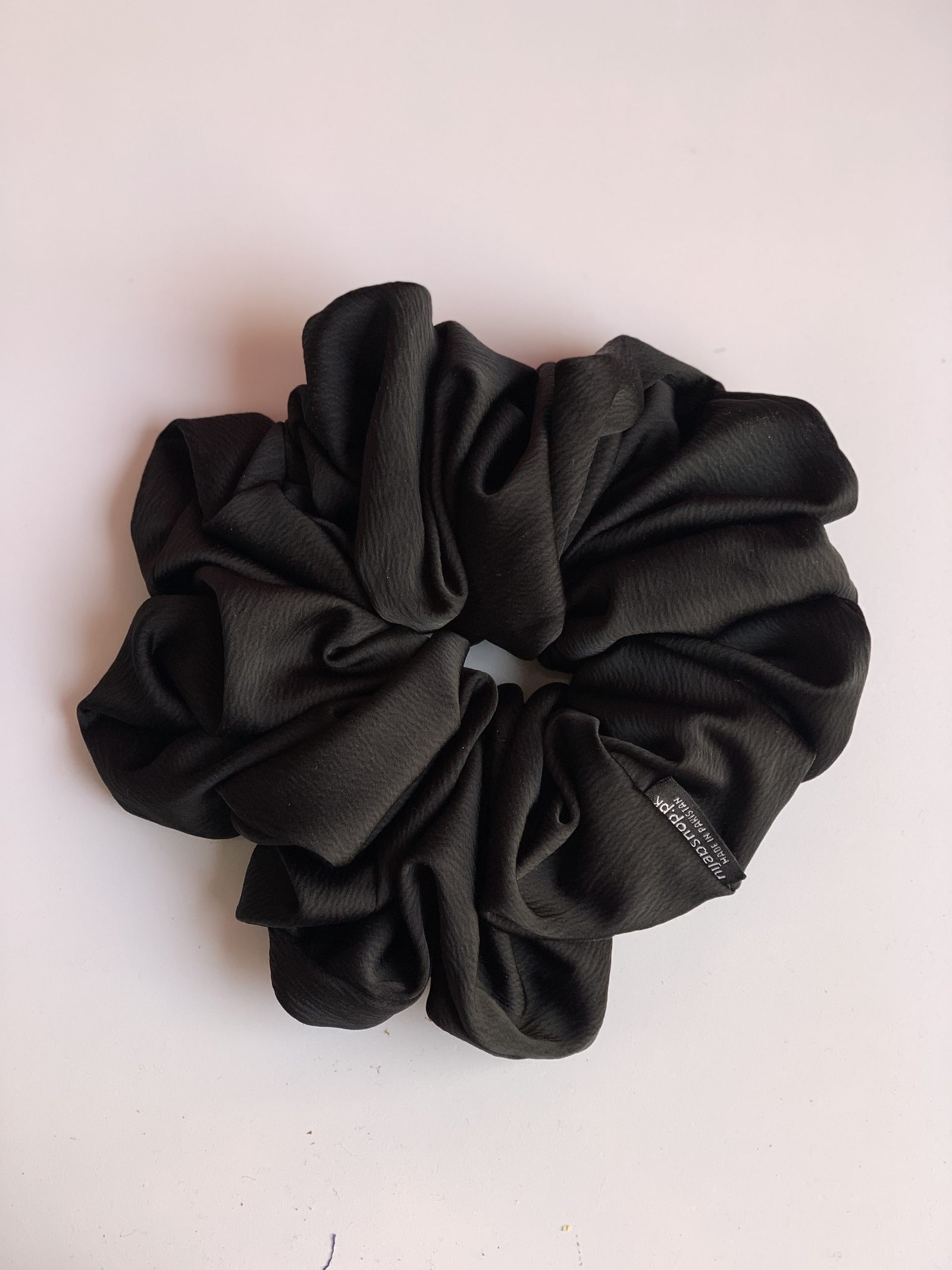 XL Silk Scrunchy - Black