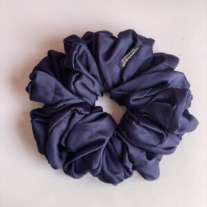 XL Silk Scrunchy - Navy