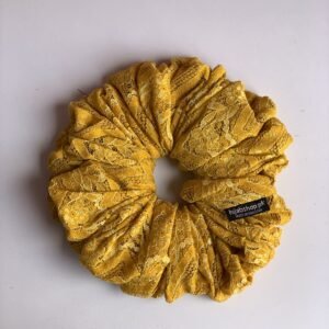XL Silk Scrunchy - Mustard