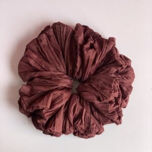 XL Silk Scrunchy - Maroon