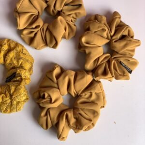 Silk Scrunchy - Mustard