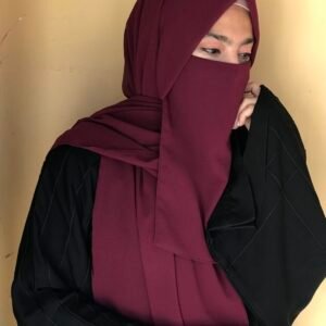 Hijab Niqab Set - Plum