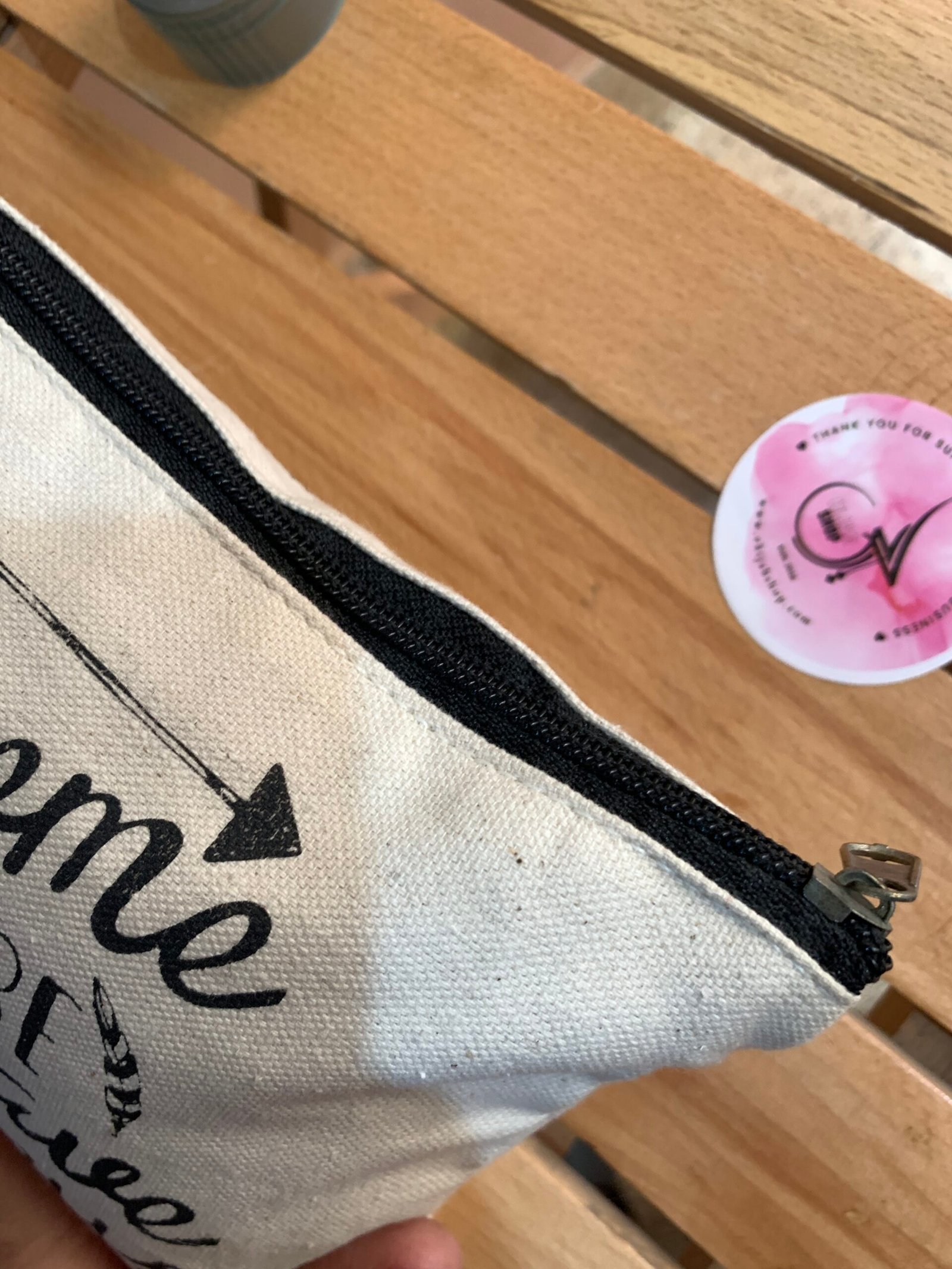 "Live life in full bloom" Multi-purpose Storage Bag/Pouch - Image 3