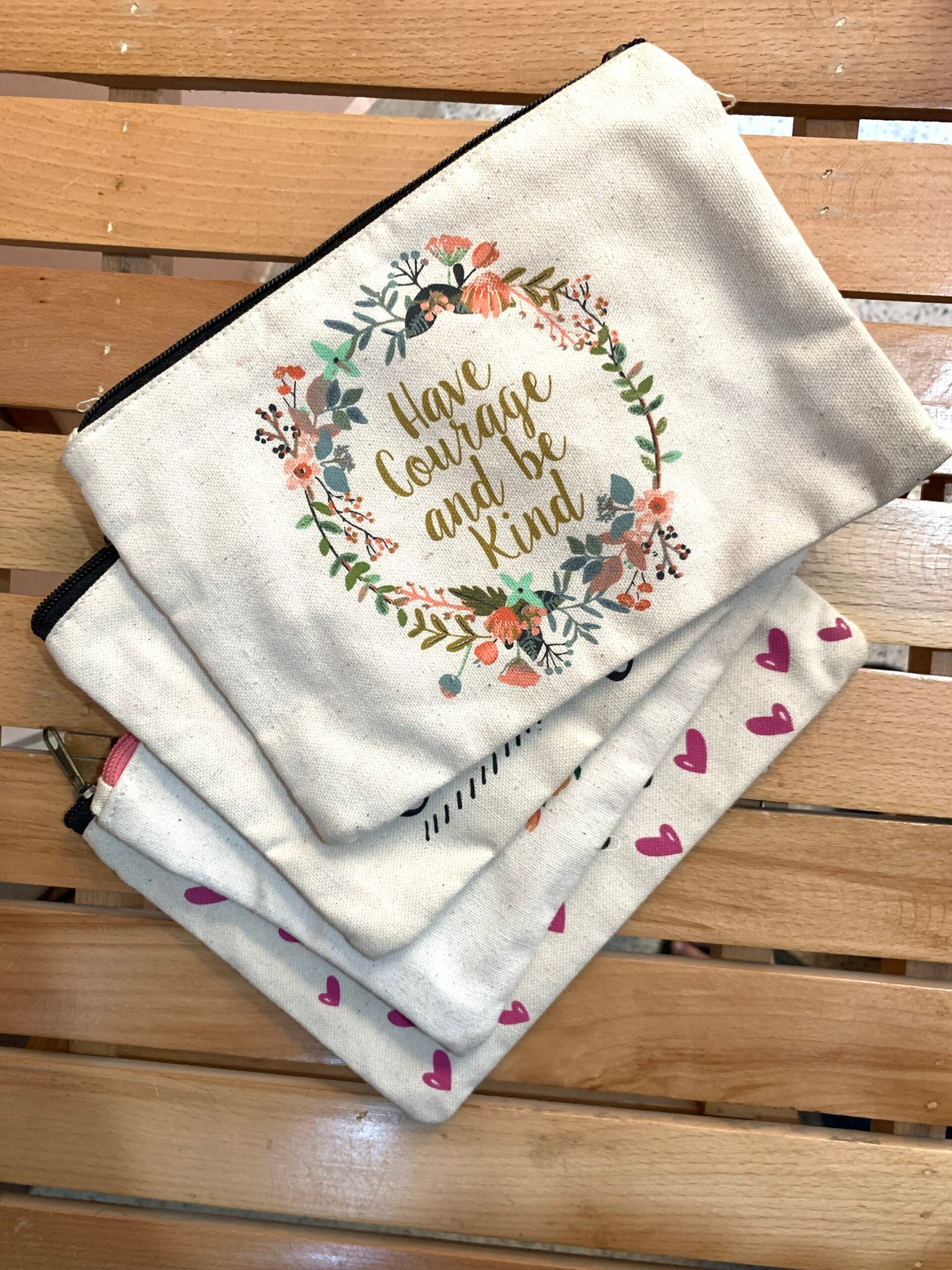 "Live life in full bloom" Multi-purpose Storage Bag/Pouch - Image 4