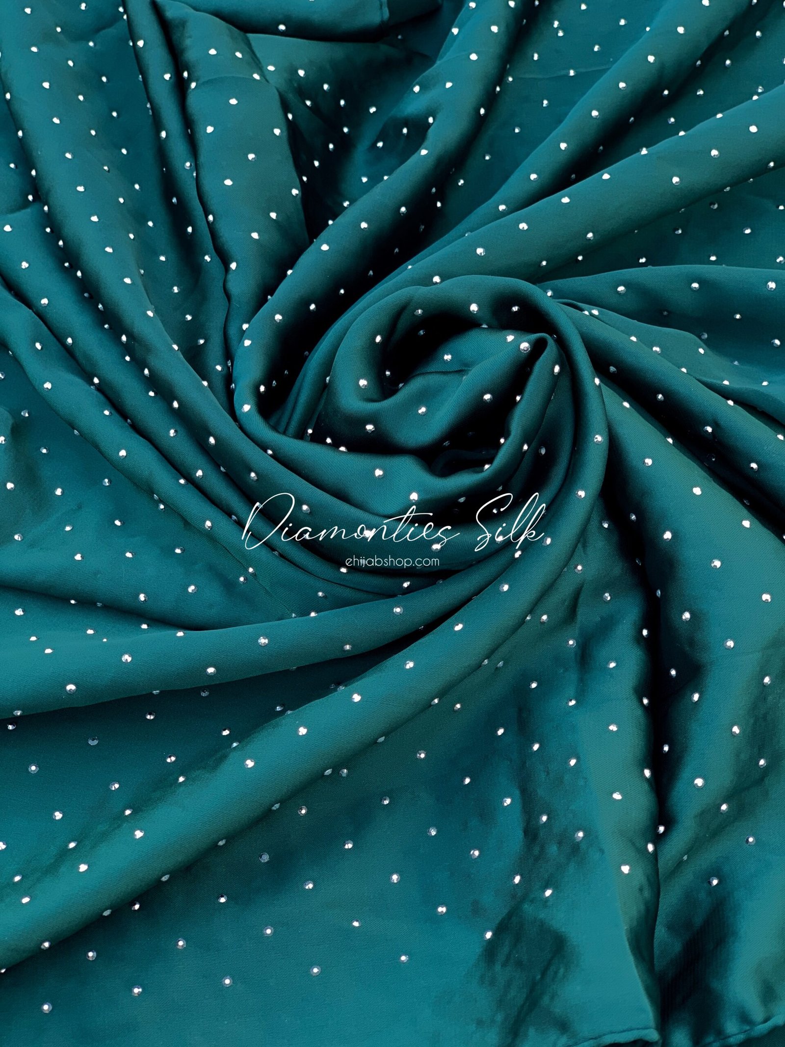 Emerald - Diamonties Silk