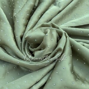 Angoori Green - Diamonties Silk