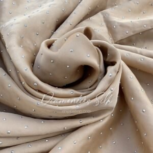 Beige Gold - Diamonties Silk