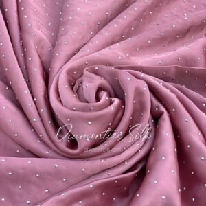 Salmon - Diamonties Silk