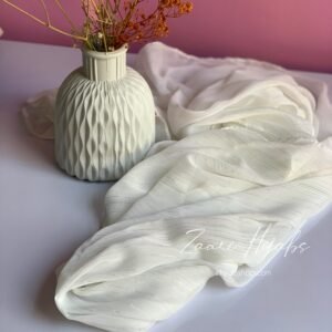 Zaari Hijabs - Pearl White