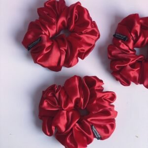 Silk Scrunchy - Maroon