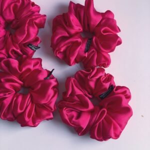 Silk Scrunchy - Pink