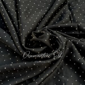 Black - Diamonties Silk