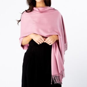 Dust Pink - Plain Pashmina